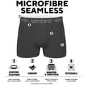 Miniatyrbild 2 av 6: Umbro Boxer Herr Caleçon Herr - Grå (5-pack)