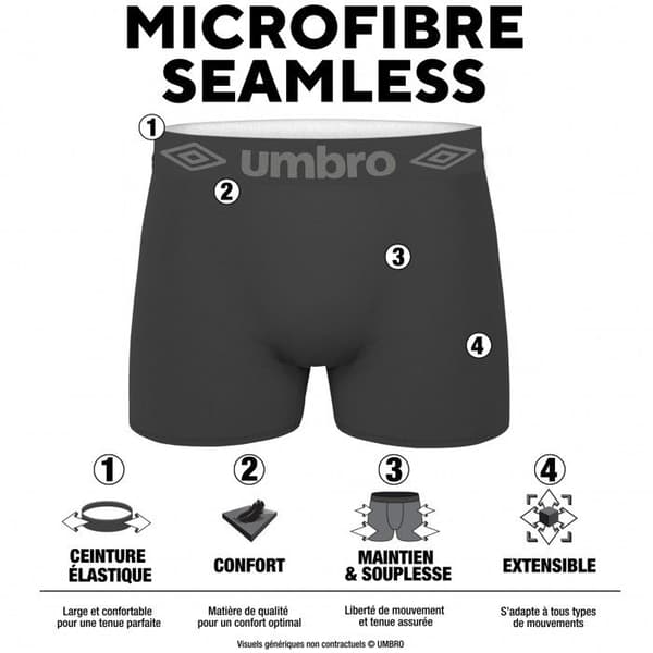 Umbro Boxer Herr Caleçon Herr - Grå (5-pack)