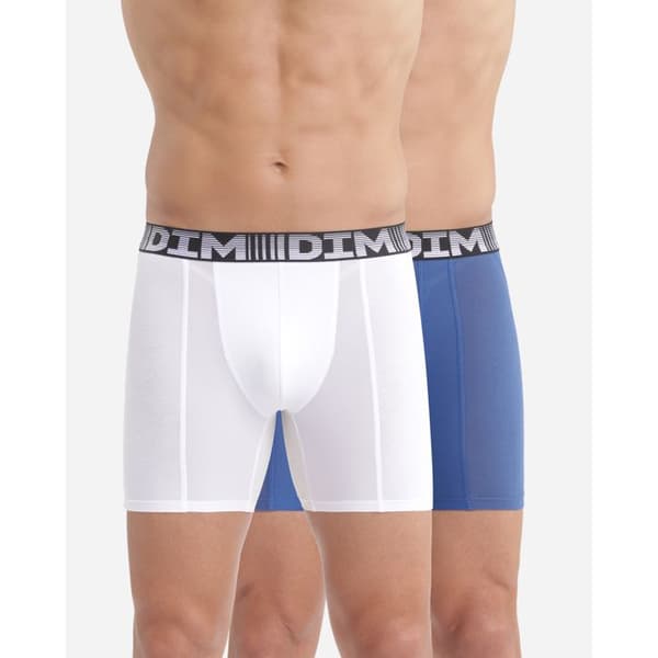 Boxers Långa - Dim 3D Flex Air - Pack om 2 - Bomull - Svart - Optimal Komfort
