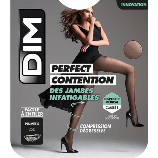Transparent kompressionsstrumpor plumetis 25D Perfect Contention