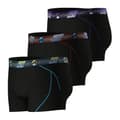 Miniatyrbild 3 av 4: ATHENA TRAINING DRY långa boxershorts - Paket med 3 - Svart - Andas och ultrastretchig mikrofiber