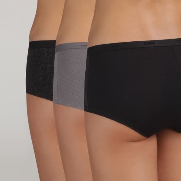 DIM Boxer Les Pockets Cotton X3 Lot Svart Logotyp