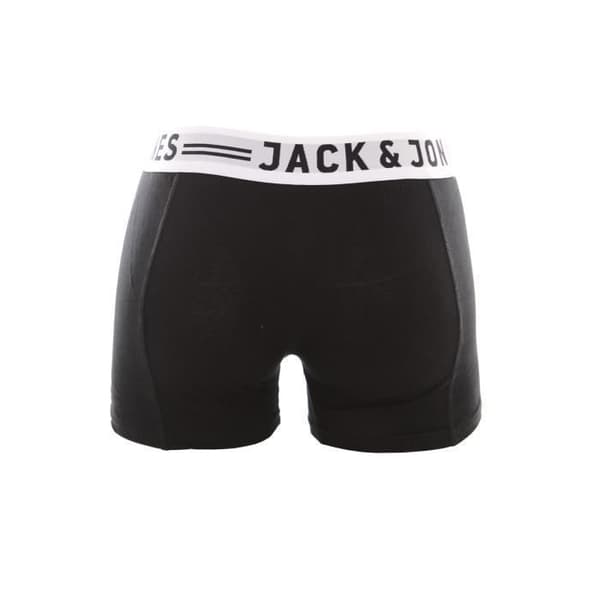 Boxers - JACK & JONES - 3-pack - Svart - 95% Bomull - Elastisk Midja
