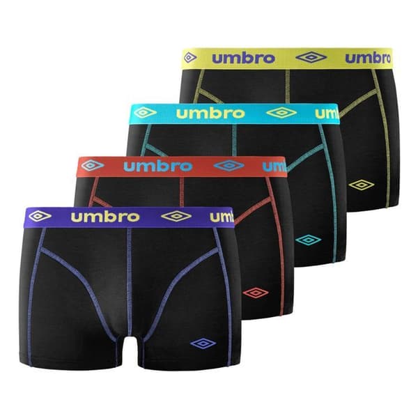 Umbro Boxer Herr Ingen, Kalsong Herr - Svart (4-pack)