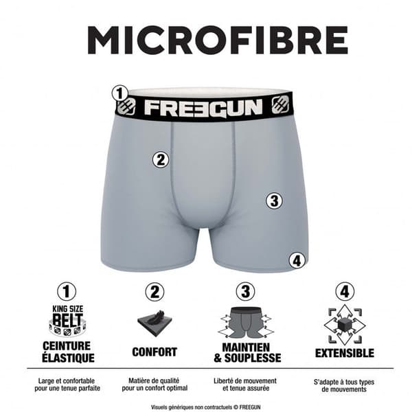 Freegun Boxers Surprise mikrofiber 3-pack Herr