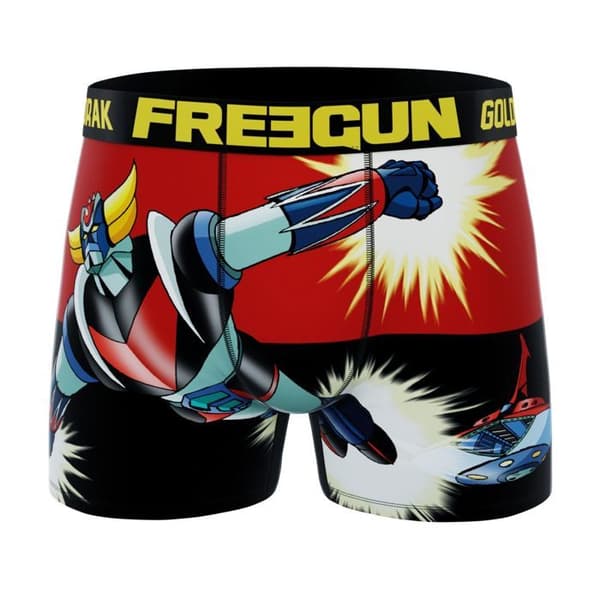 Freegun Boxer Herr GOLDORAK, Kalsong Herr - Röd (3-pack)