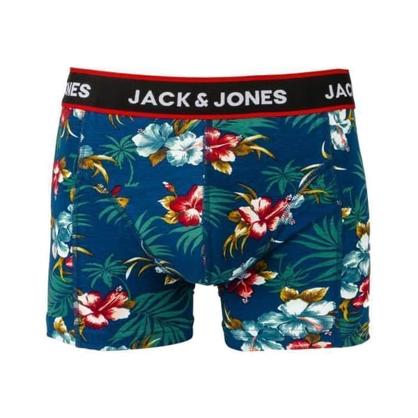 3-pack kalsonger - JACK & JONES - Svart - 95% bomull - Svart midja - Vit logotyp