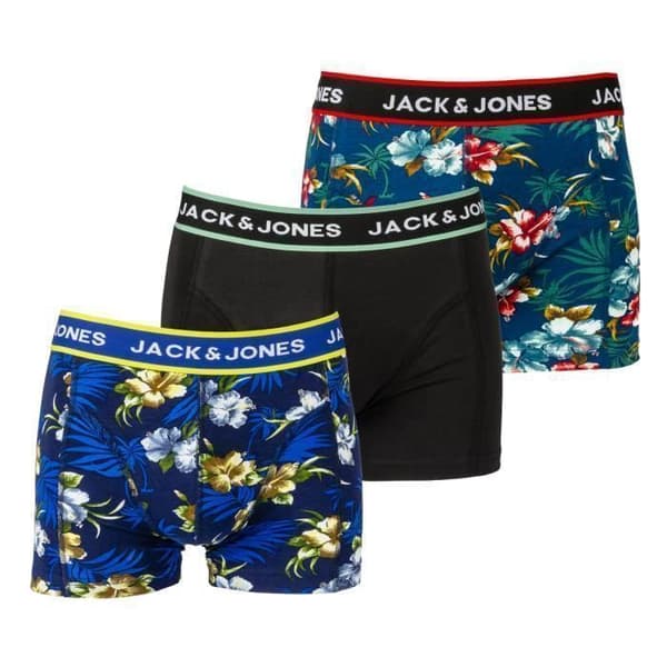 Boxers - JACK & JONES - 3-pack - Svart - Bomull - Elastan