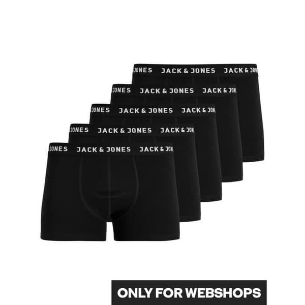 Boxers - JACK & JONES - 5-pack - Svart - Bomull - Ultra-bekväm