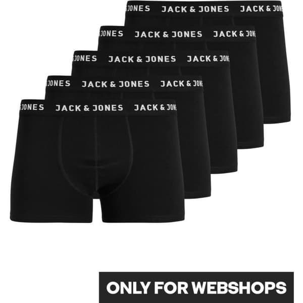 Boxers - JACK & JONES - 5-pack - Svart - Bomull - Ultra-bekväm