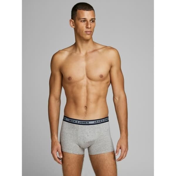 Boxers - JACK & JONES - 5-pack - Mörkgrå - Ultra-komfortabel - Elastisk midja