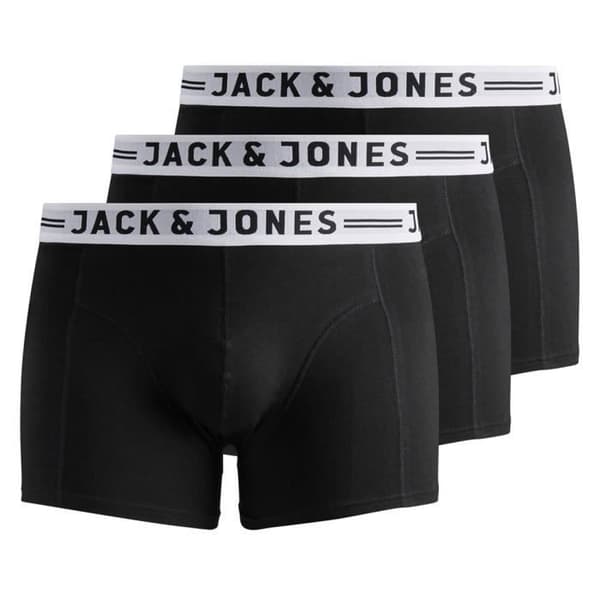 T-shirtset - Jack & Jones - JACSENSE - 95% Bomull - 5% Elastan - Svart