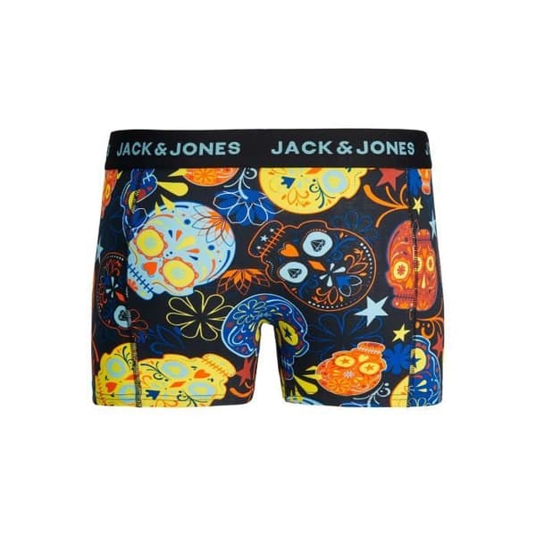 Boxers - JACK & JONES - 3-pack - Svart/Gul - Skalletryck - Anatomisk komfort