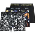 Miniatyrbild 1 av 4: Boxers - JACK &amp; JONES - 3-pack - Svart/Gul - Skalletryck - Anatomisk komfort