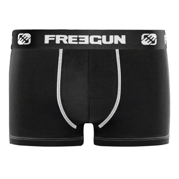 FREEGUN boxershorts i bomull för män - Komfort, Stretch - Paket med 6 - Röd, Grå, Svart