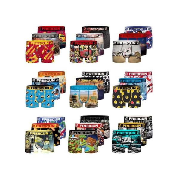 Freegun Boxers Surprise mikrofiber Set av 3 Kille