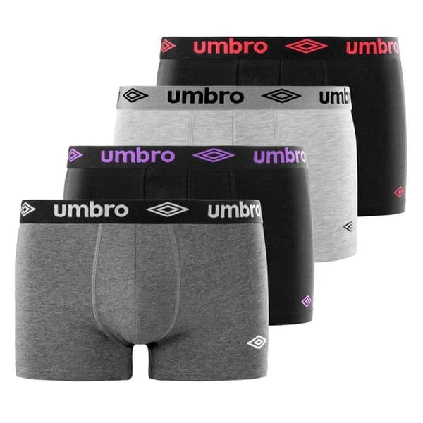 Umbro Boxer Herr Ingen, Kalsong Herr - Svart (4-pack)