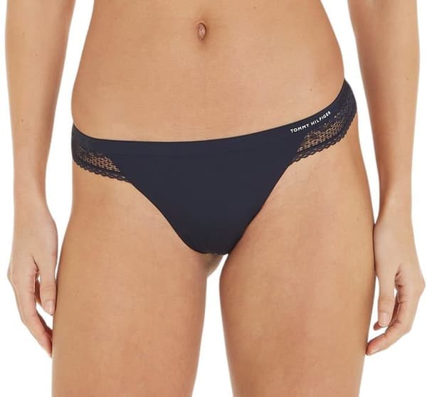 Tommy hilfiger stringtrosa - tanga - UW0UW02473 - Stretchtrosa i spets för damunderkläder