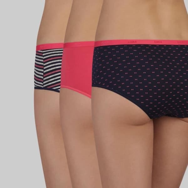 DIM Boxer Les Pockets Cotton X3 Pack Pretty Pink