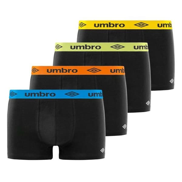 Umbro Boxer Herr Ingen, Kalsong Herr - Svart (4-pack)