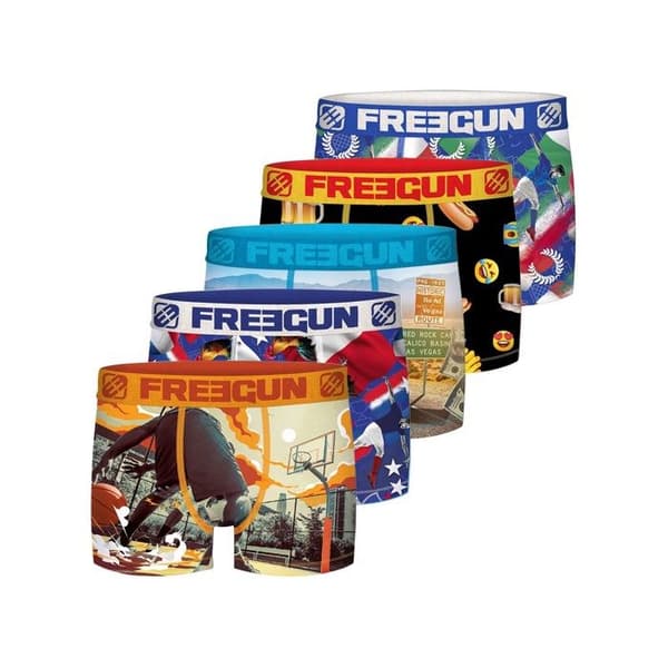 Freegun Boxers överraskning mikrofiber Set om 5 Kille