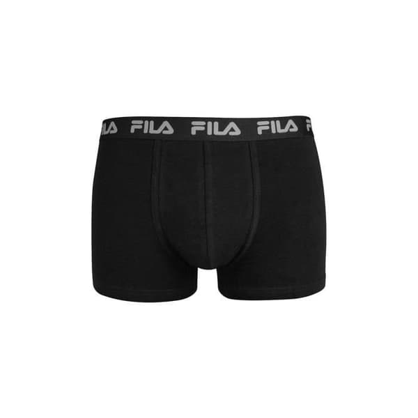 Fila boxershorts i bomull för män, boxershorts för män, luftiga, behagliga (paket med 4) Basic grå, vit, blå, svart herr