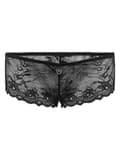 Miniatyrbillede 1 af 2: Sorte boxershorts til kvinder i blonde, navle, graviditet