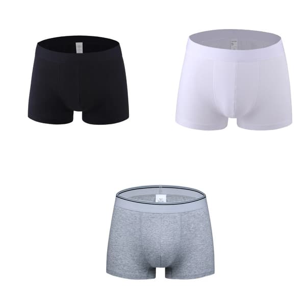 INF Midjehöga bomullskalsonger för män, 3-pack - Bekväma & Andningsbara XXL