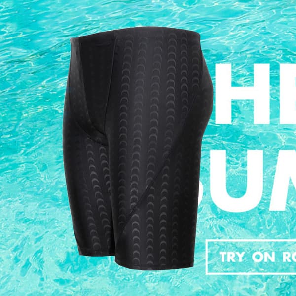 INF Hurtigtørrende Herre Badeshorts - Sort XXL