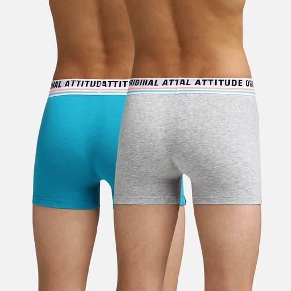 Boxers Kille - DIM - 2-pack - Stretchbomull - Grå - Bekväm och Ideal för Sport