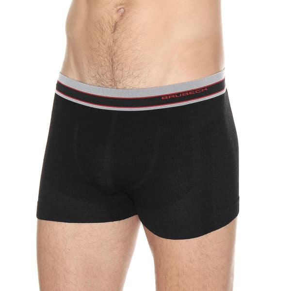 Boxershorts för män Brubeck ACTIVE WOOL Termoaktiv Merinoull Svart,Marinblå, Grafit, Olika Storlekar Svart S