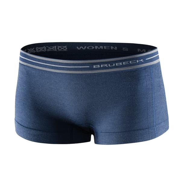 Dam boxershorts Brubeck ACTIVE WOOL Termoaktiva trosor Merinoull Svart, Denim, Plommon, Olika Storlekar