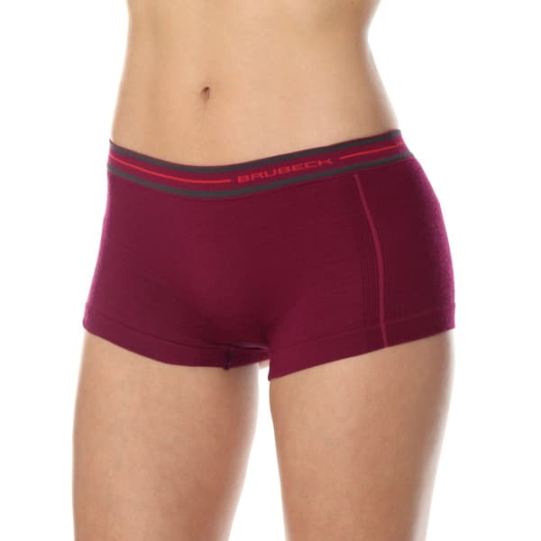 Dam boxershorts Brubeck ACTIVE WOOL Termoaktiva trosor Merinoull Svart, Denim, Plommon, Olika Storlekar