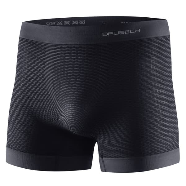 Boxershorts för män Brubeck BASE LAYER Termoaktiva underkläder Grafit, Grå, Olika Storlekar