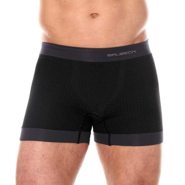 Boxershorts för män Brubeck BASE LAYER Termoaktiva underkläder Grafit, Grå, Olika Storlekar