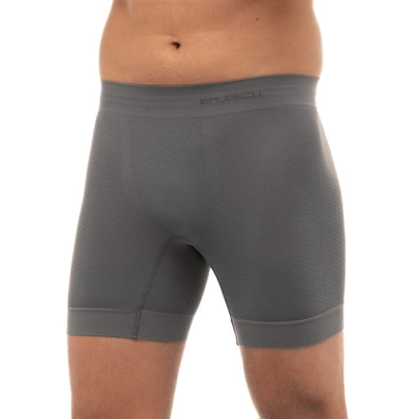Boxershorts för män Brubeck BASE LAYER Termoaktiva underkläder Grafit, Grå, Olika Storlekar