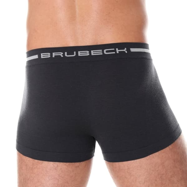 Boxershorts för män BRUBECK COMFORT WOOL Termoaktiva kalsonger MERINOULL Marinblå, Grafit, Svart, Mörk grå, Olika Storlekar