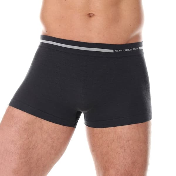 Boxershorts för män BRUBECK COMFORT WOOL Termoaktiva kalsonger MERINOULL Marinblå, Grafit, Svart, Mörk grå, Olika Storlekar