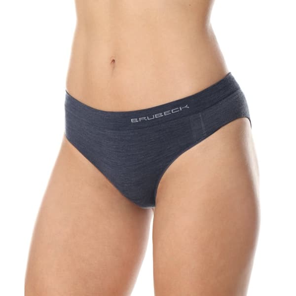 Dam trosor BRUBECK COMFORT WOOL Termoaktiva Hipster Trosor MERINOULL Kräm, Svart, Hud, Ask, Mörk denim , Olika Storlekar
