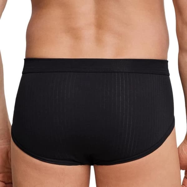 Cotton Essentials Authentic Herrshorts - SCHIESSER - Paket med 2 - Svart - Herr - 95 % bomull, 5 % elastan