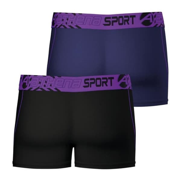 ATHENA Air Performance Boxers - Paket med 2 - Blå - Genombrutet meshtyg - Extra brett midjeband