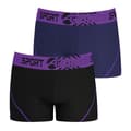 Miniatyrbild 2 av 4: ATHENA Air Performance Boxers - Paket med 2 - Blå - Genombrutet meshtyg - Extra brett midjeband