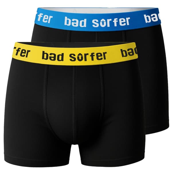 Bad Surfer herrboxershorts – 6-pack, bomull, färgmix