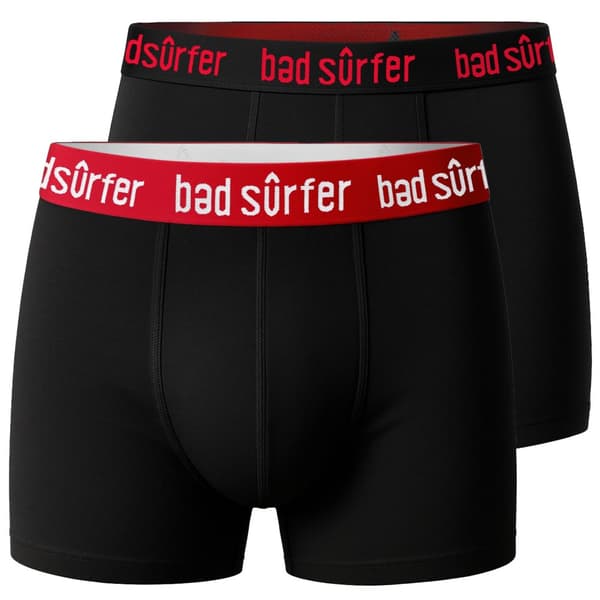 Bad Surfer herrboxershorts – 6-pack, bomull, färgmix