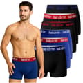 Miniatyrbild 1 av 10: Bad Surfer herrboxershorts – 6-pack, bomull, färgmix