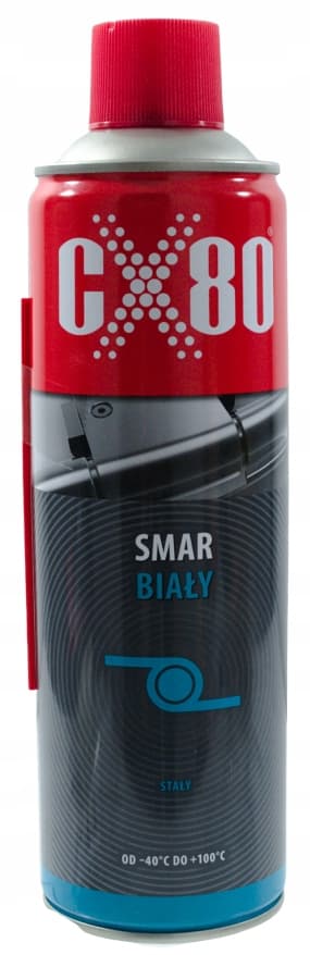 CX80 HVID FEDT TIL LÅSE PÅ KAROSSERIEHÆNGSLER 500 ML