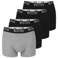 Miniatyrbild 1 av 4: Mustang herrboxershorts 4-pack – Kalsonger i bomull med logotyp (stl. M–2XL)