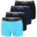Miniatyrbild 1 av 4: Mustang herrboxershorts 4-pack – Kalsonger i bomull med logotyp (stl. M–2XL)