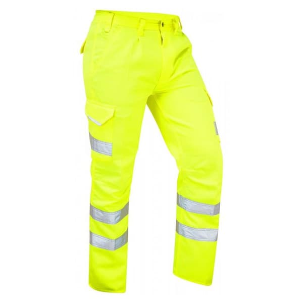 Yoko Hi-Vis Cargo bukser til mænd med lommer til knæpuder
