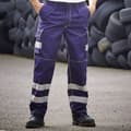 Pikkukuva 2 / 2: Yoko Mens Hi-Vis Cargo Trousers With Knee Pad Pockets
